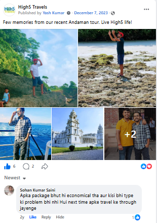 Facebook album of a recent Andaman tour with island and ferry photos